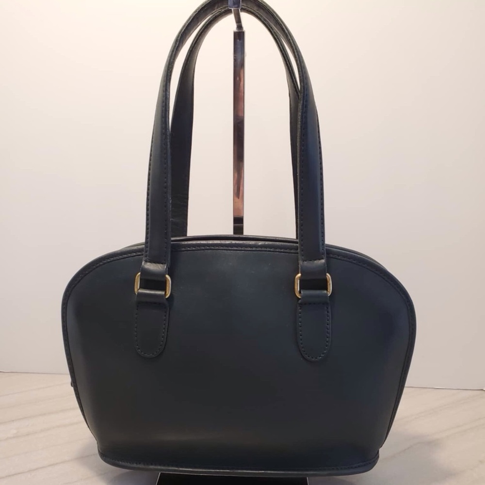 Vintage Green Fields by Shafmaster Leather Satchel